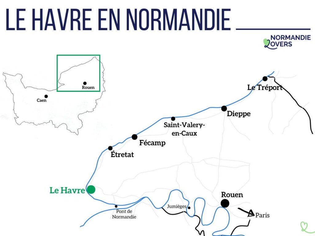 Carte le Havre Normandie Localisation