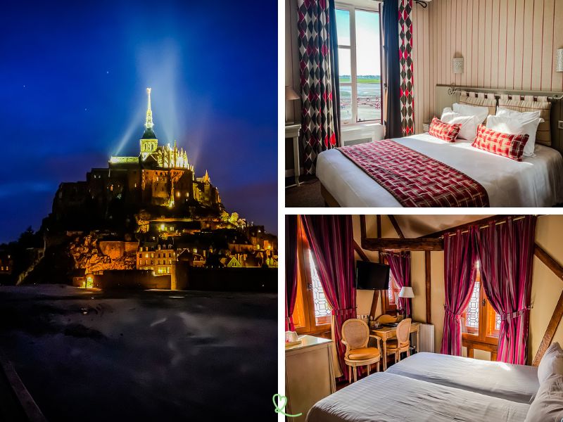 schlafen Hotels auf dem Mont Saint-Michel Intramuros Ungewöhnliche Nacht