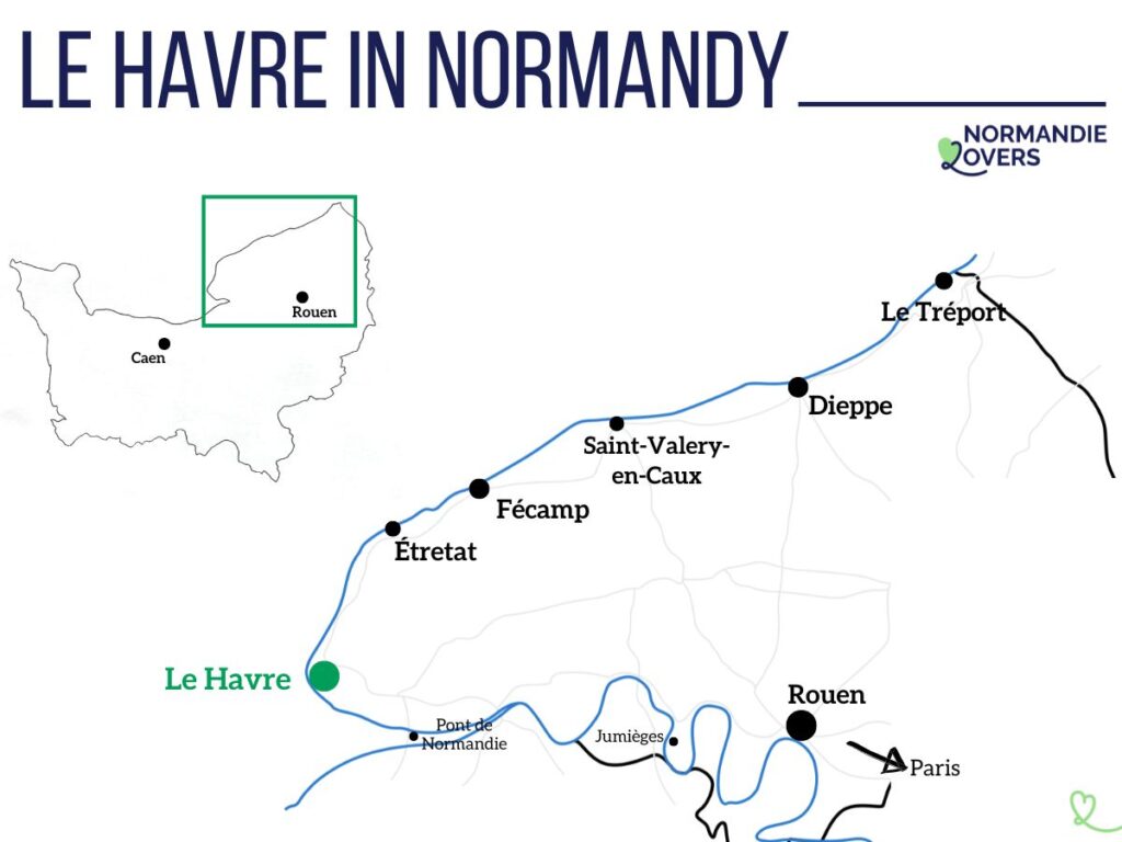 Map Le Havre Normandy Location