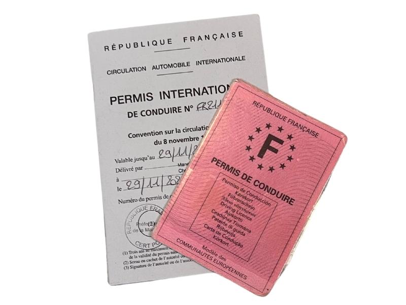 car rental driving licence France