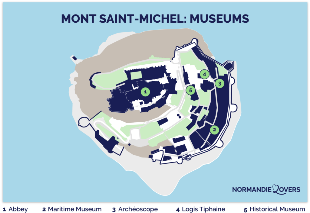 Map of Mont Saint Michel Museums