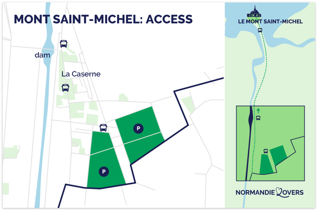 Mont Saint Michel access card parking