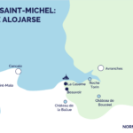 mapa Donde alojarse mont saint michel