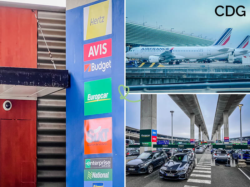 how to rent a car CDG airport Paris