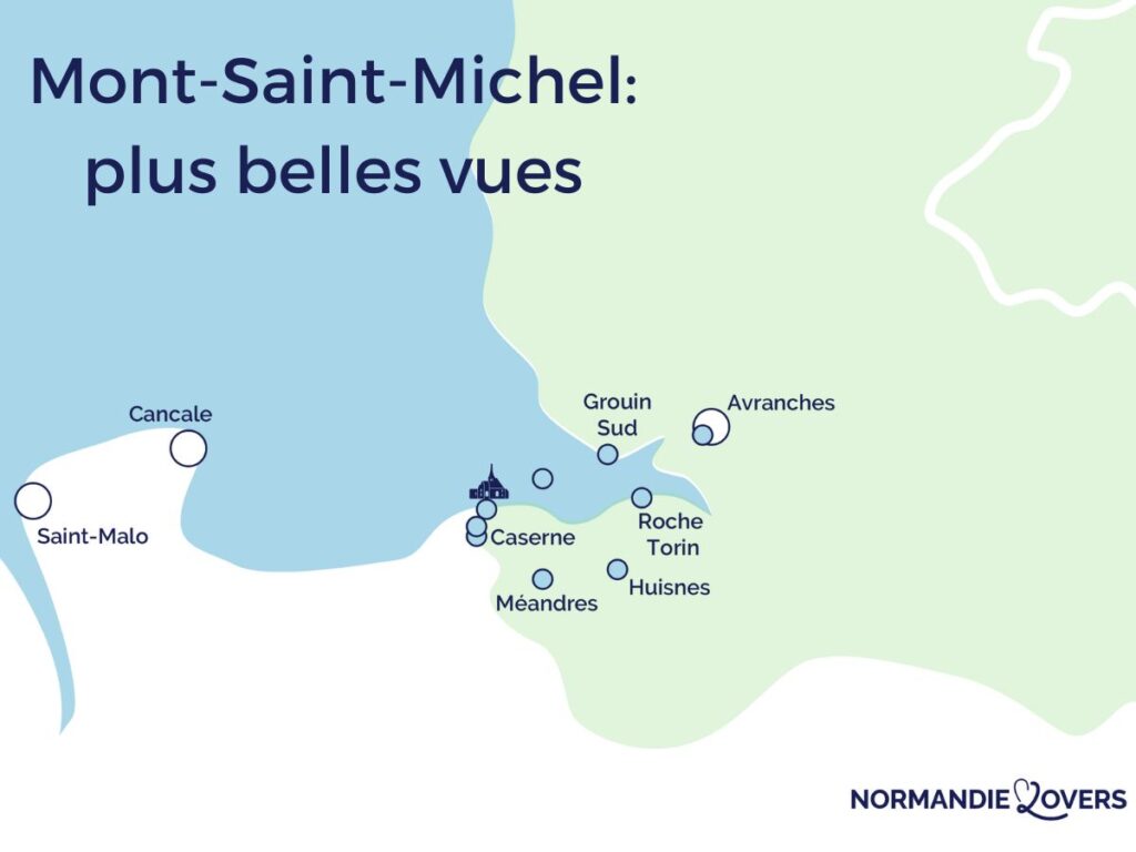 Carte points vue Mont-Saint-Michel photo spots