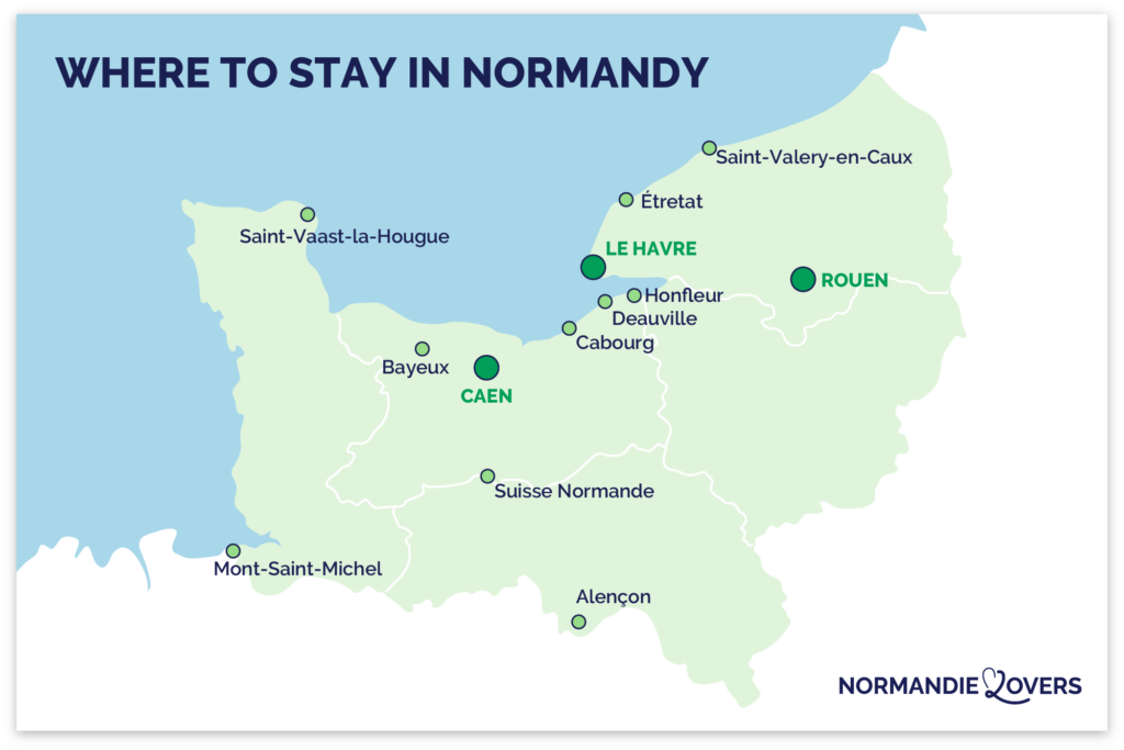 map where to sleep normandy stay