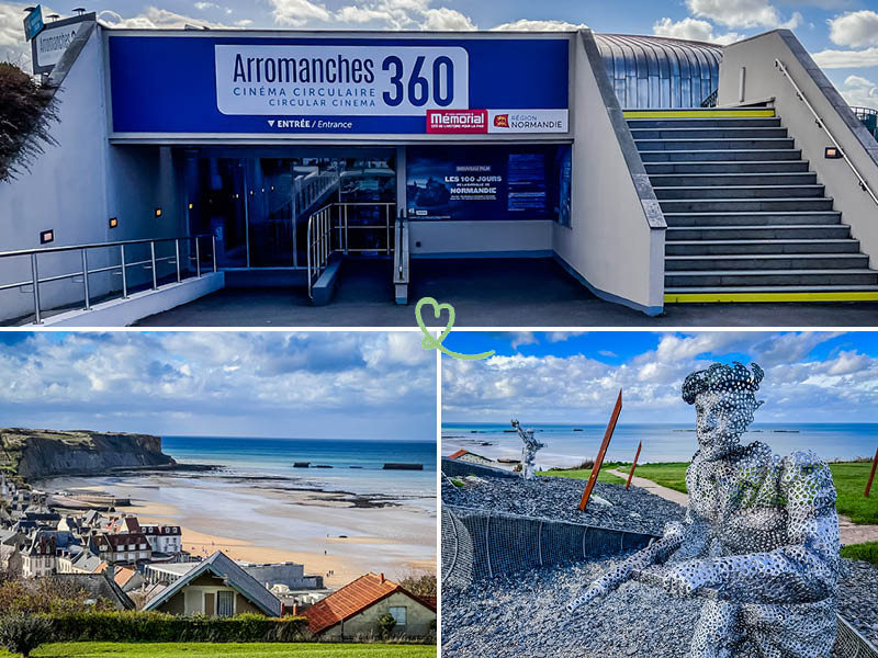 Discover the circular cinema at Arromanches and its panoramic views over Gold Beach!