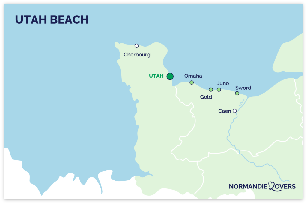 Ontdek onze kaart van Utah Beach in Normandië!
