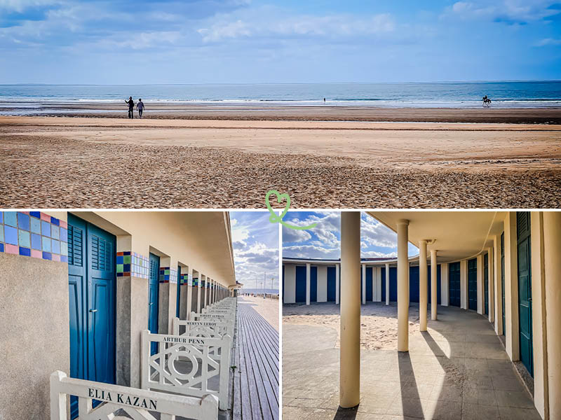 Besuchen Sie den Strand von Deauville in der Normandie