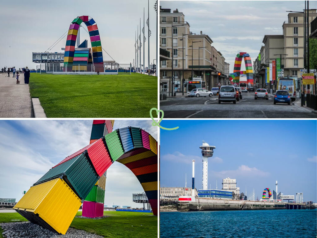 Nos conseils et photos pour visiter la Catène des containers au Havre: collections, accès, points d'intérêt, infos pratiques
