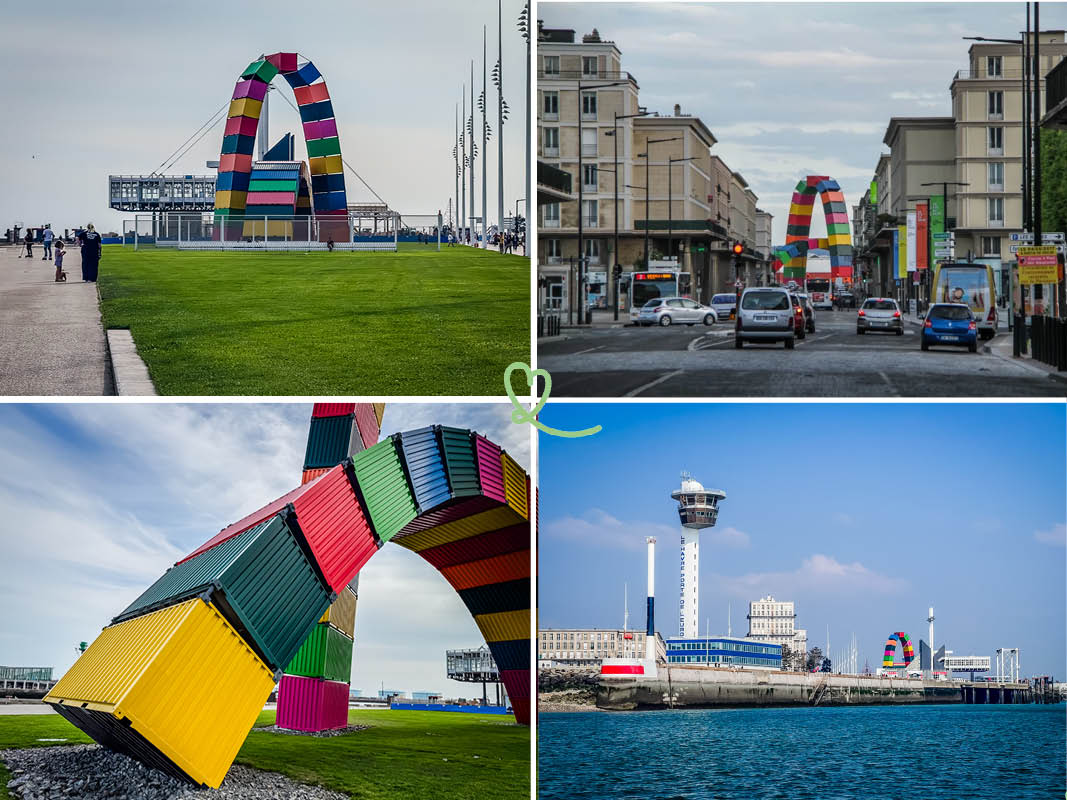 Nos conseils et photos pour visiter la Catène des containers au Havre: collections, accès, points d'intérêt, infos pratiques