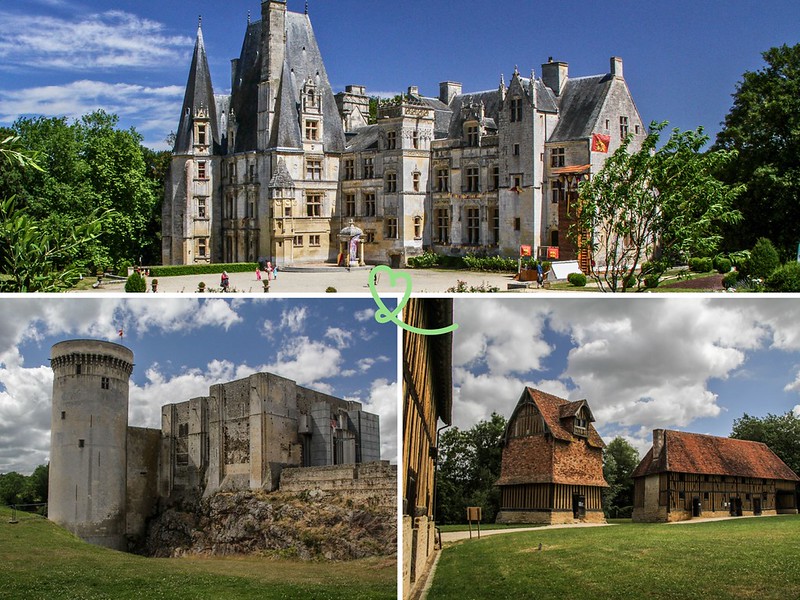 chateaux et abbayes autour caen